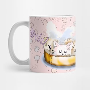 Delicious cute cat dumplings Mug